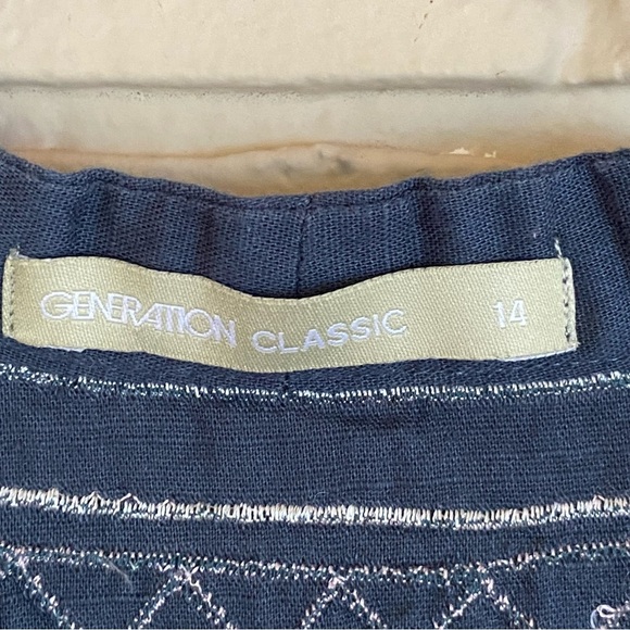 Generation Classic Dress Boho Festival Long Sleeve Embroidery Lightweight Sz 14 - Picture 6 of 8